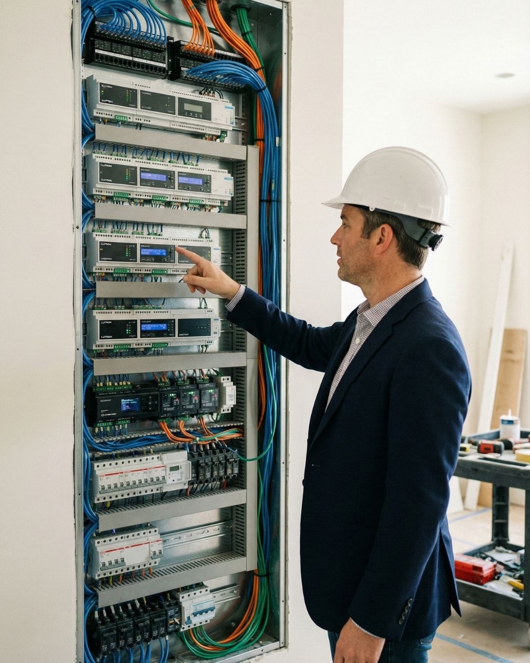 claudio-de-araujo-schuller-em-frente-a-um-quadro-de-automacao-bem-instalado